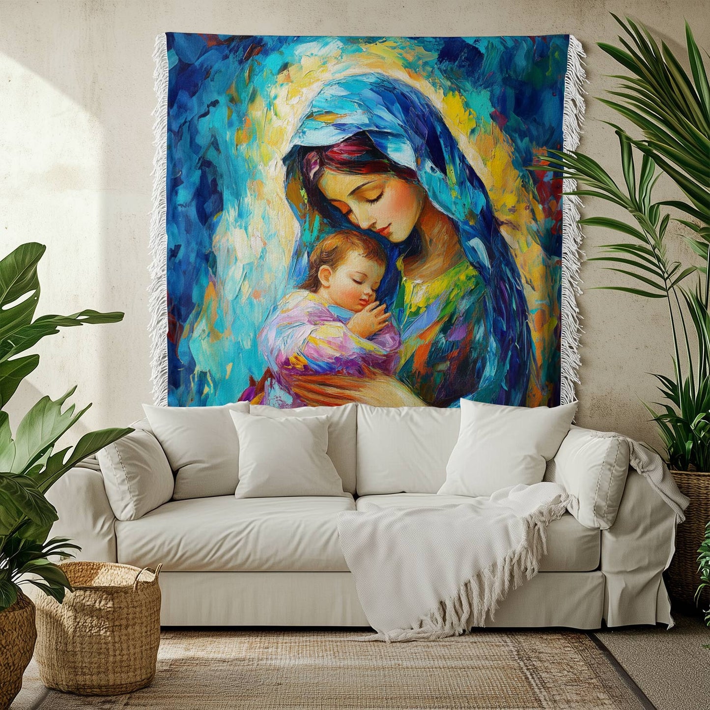 Shineful Woven Tapestry Throw Blanket  Blessed Art