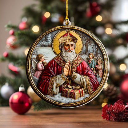 Shineful 2D Acrylic Ornament St. Nicholas Blessings