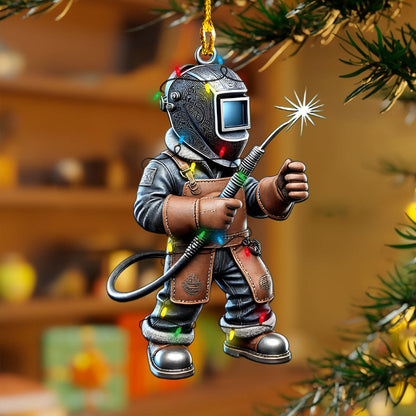 Glänzendes 2D-Ornament aus Acryl – Welder-Weihnachtskollektion