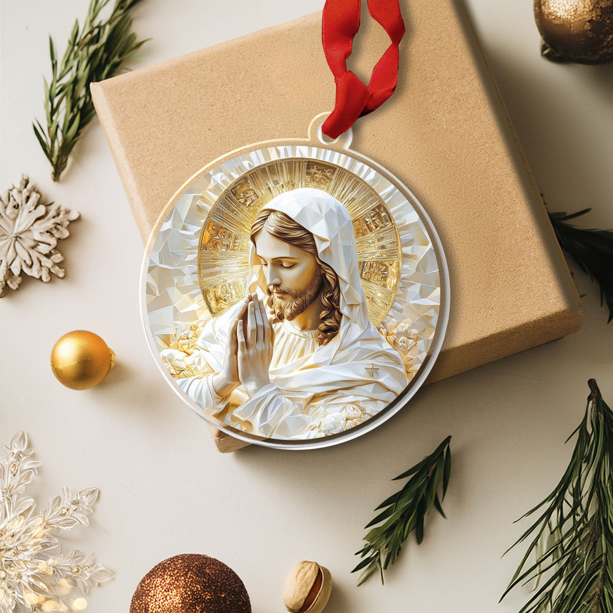 Shineful 2D Acrylic Ornament - Sacred Jesus Prayer