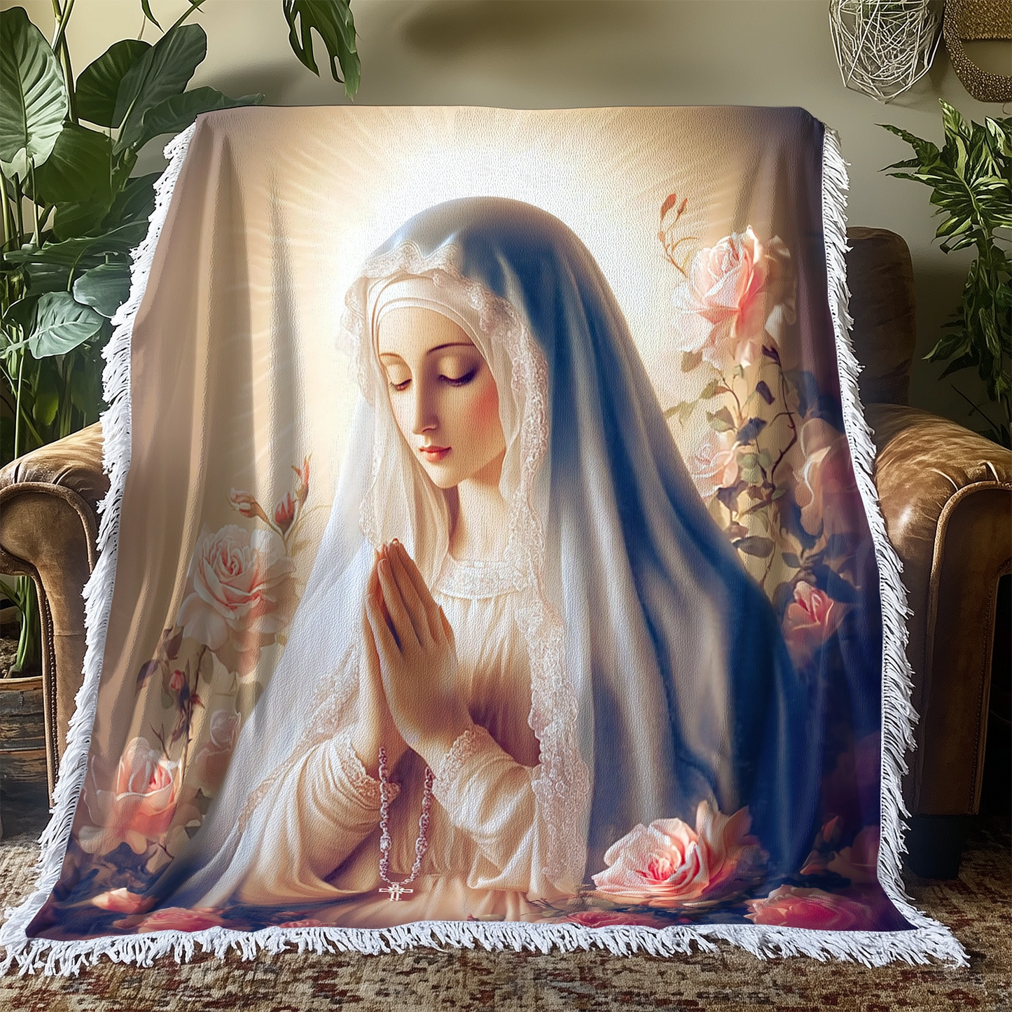 Shineful Woven Tapestry Throw Blanket - God Heavenly Grace