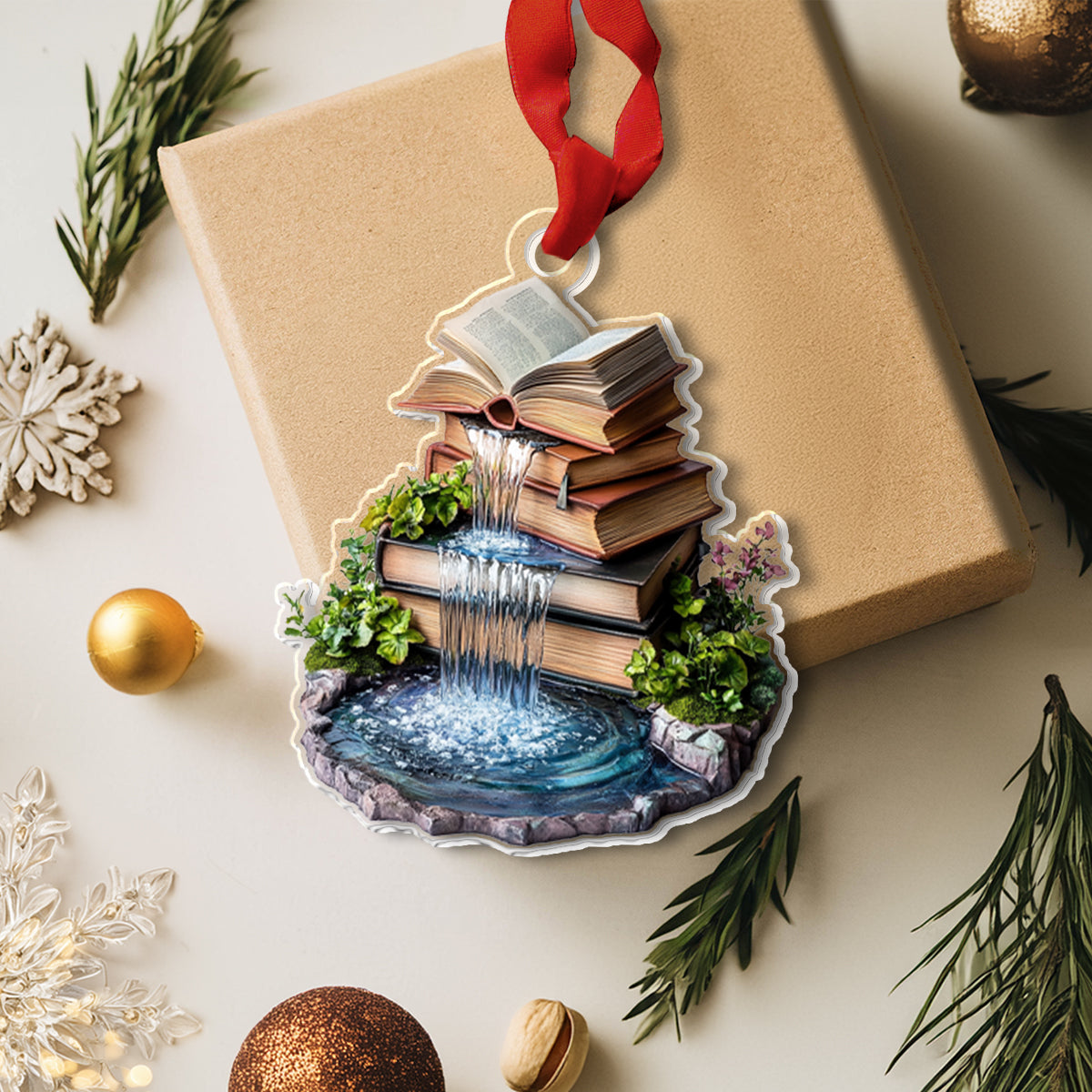 Shineful 2D Acrylic Ornament - Literary Waterfall