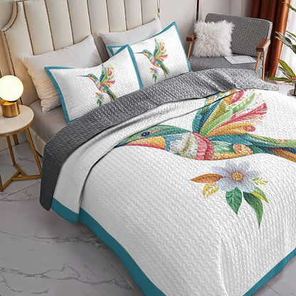 Shineful All Season Quilt 3-teiliges Set – Kolibri, skurriles Wunder