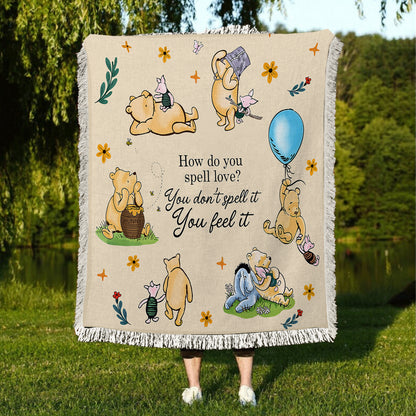 Shineful Woven Tapestry Throw Blanket - Pooh The Love