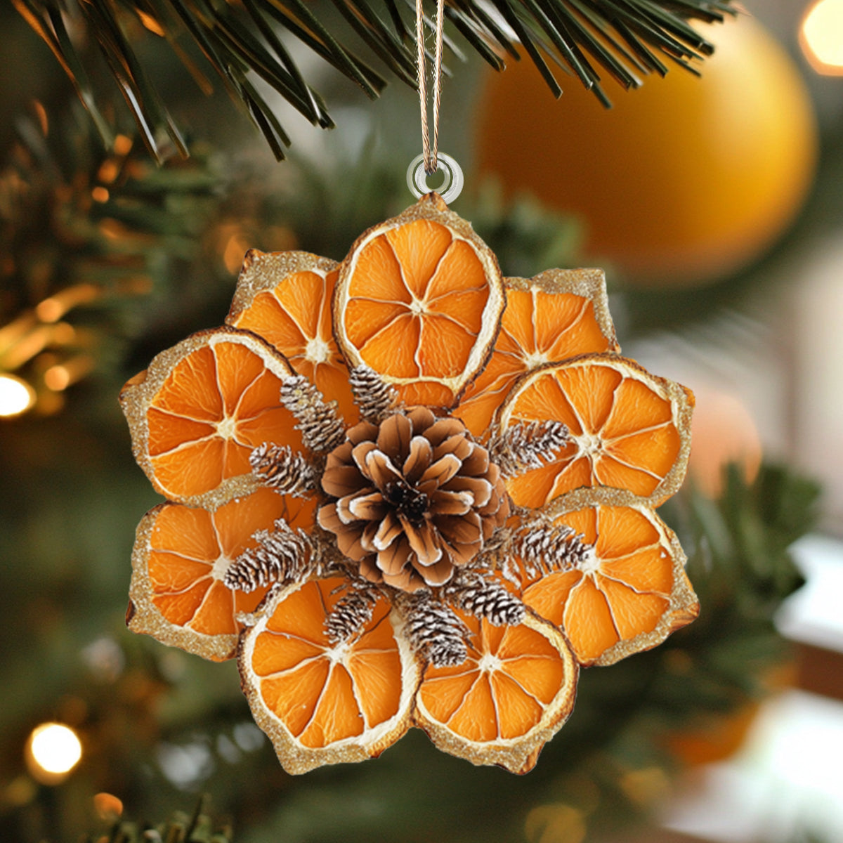 Shineful 2D Acrylic Ornament - Dried Orange