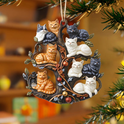 Shineful 2D Acrylic Ornament Tree of Feline Joy