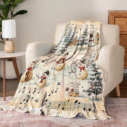 Shineful Fleece Blanket Snow Melody