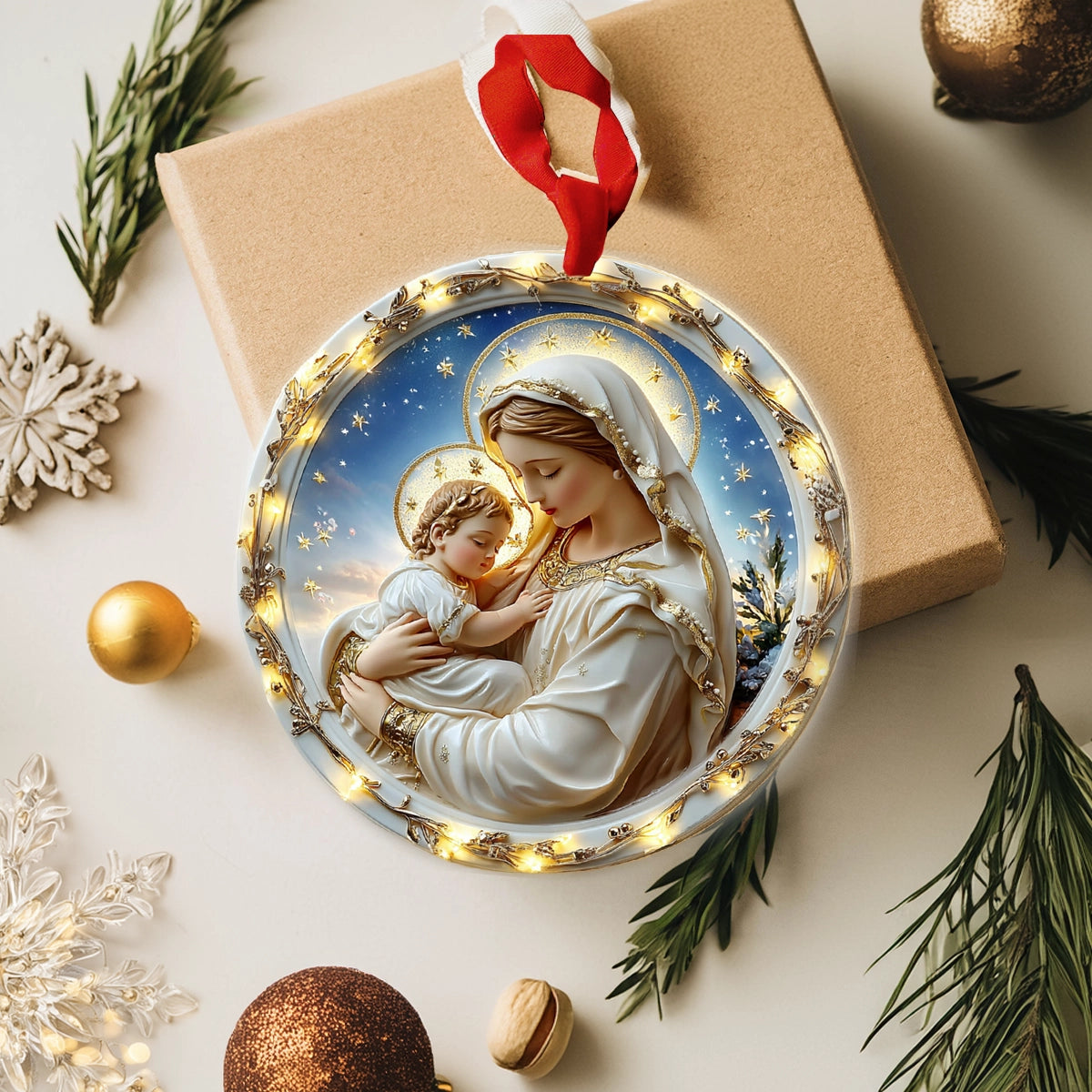 Shineful 2D Acrylic Ornament Holy Maternal Love