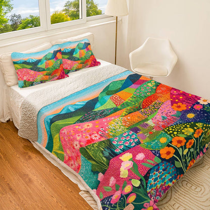 Shineful All Season Quilt 3-teiliges Set Vibrant Hills 