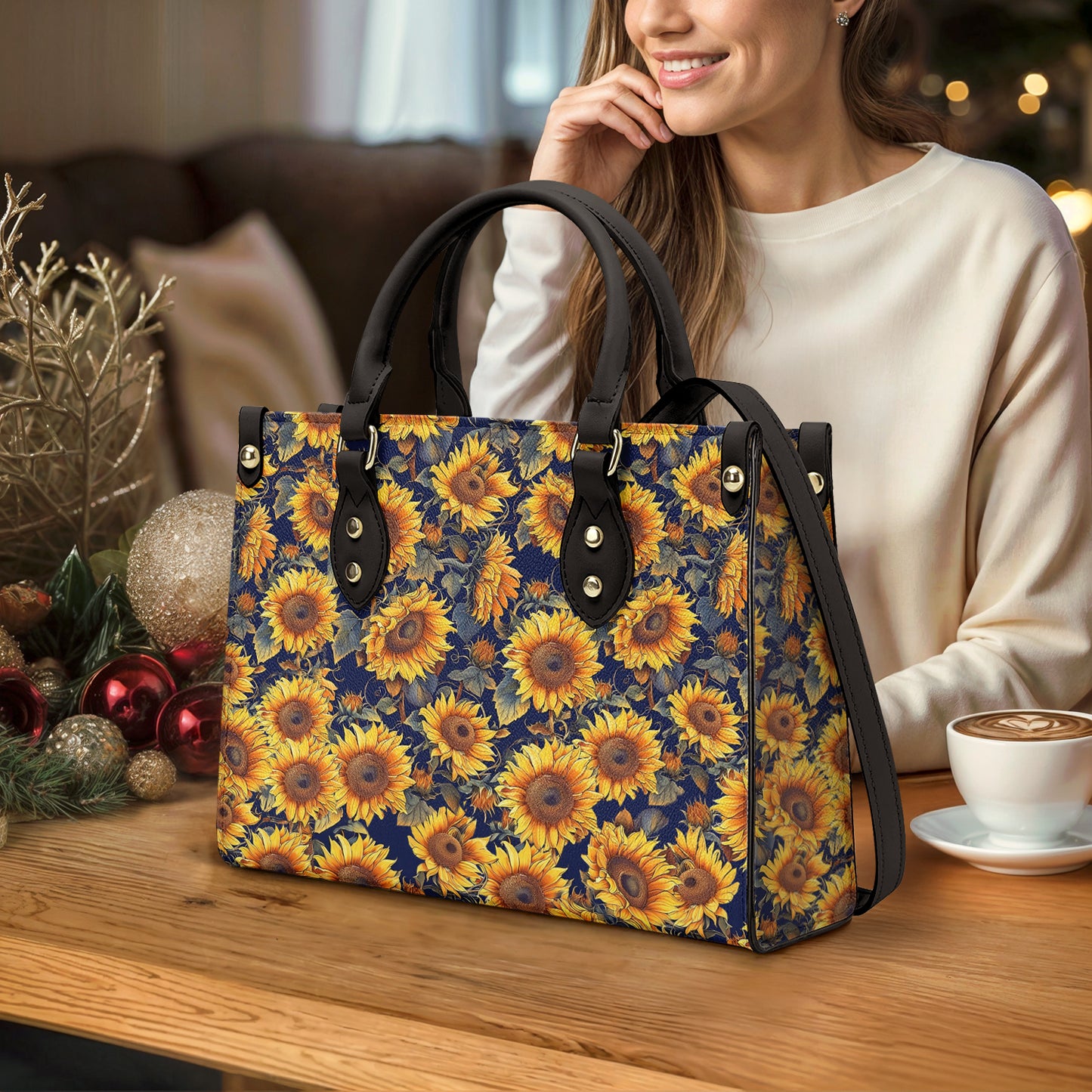 Shineful Leather Bag Sunflower Gorgeous Flower