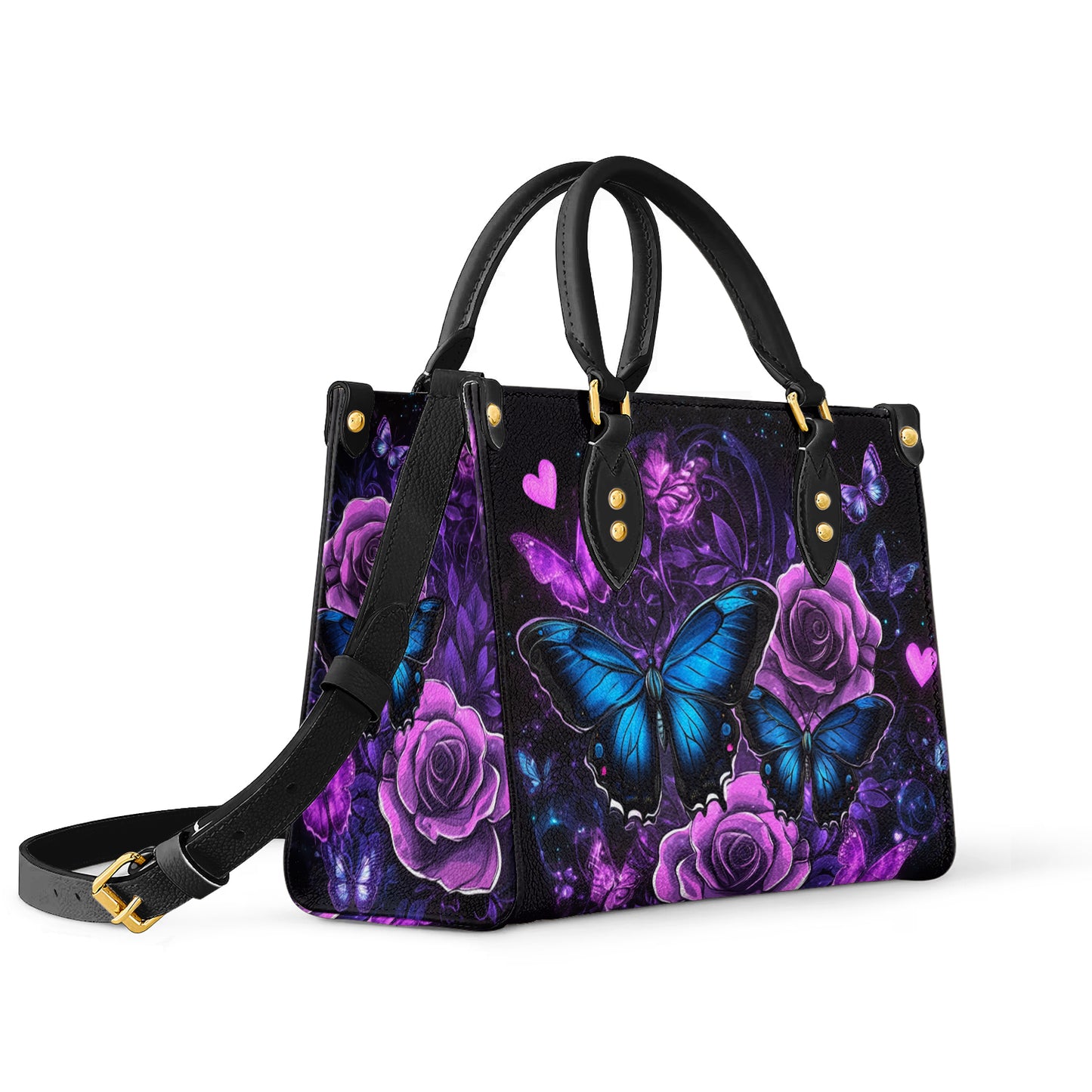 Shineful Leather Bag Enchanted Midnight Bloom