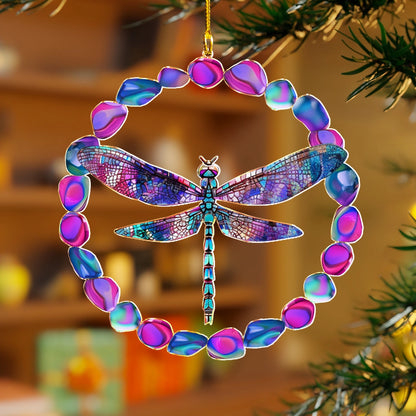 Shineful 2D Acrylic Ornament Mystic Dragonfly Crystal