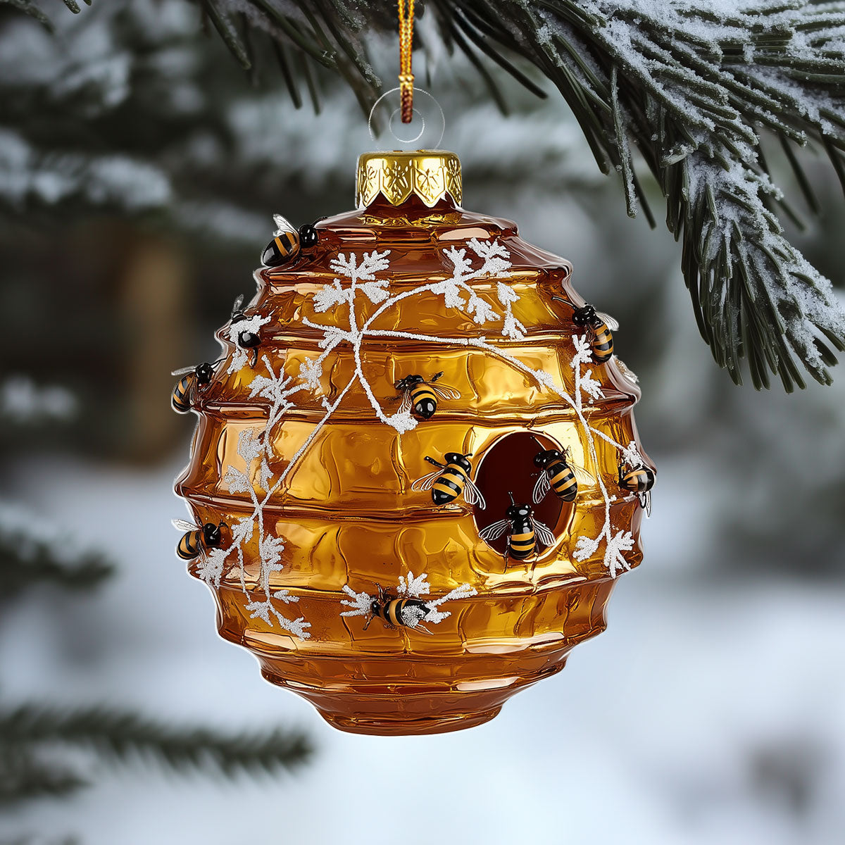 Shineful 2D Acrylic Ornament - Honeybee Haven