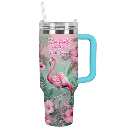 Shineful Tumbler Serene Flamingo Retreat