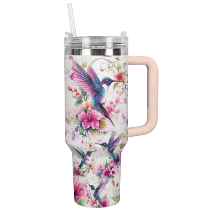 Humming Bird 40 Oz Shineful™ Tumbler Charming Nl09 Pink 40Oz