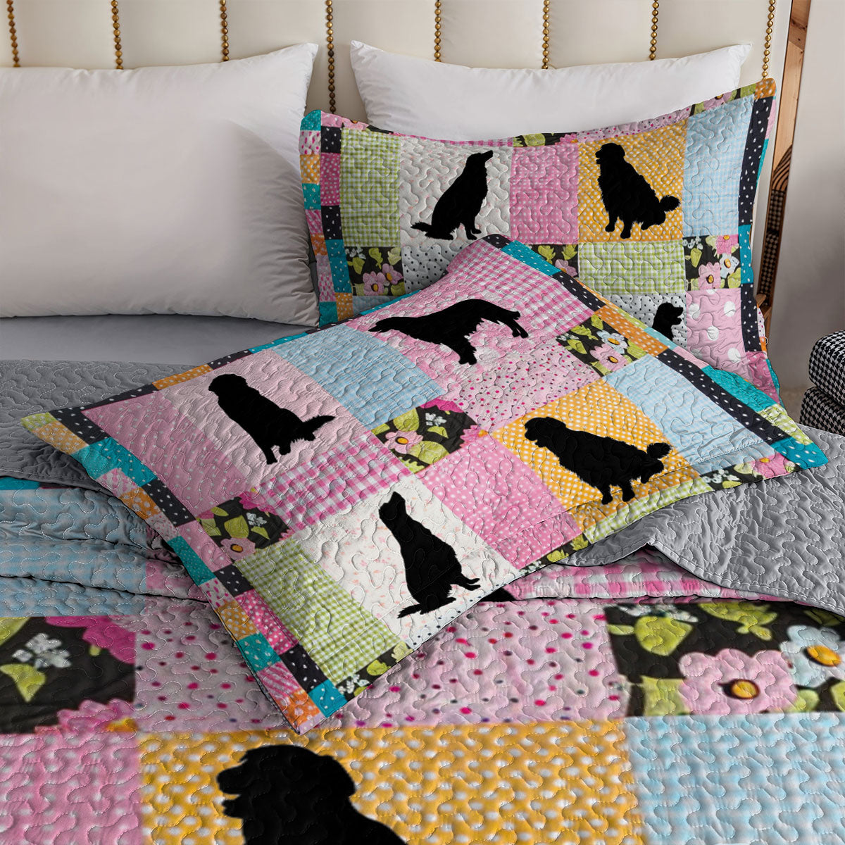 Shineful All Season Quilt 3-Piece Set Furry Hug Friends