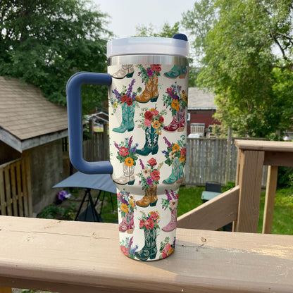 Bottes à fleurs sauvages Shineful Tumbler