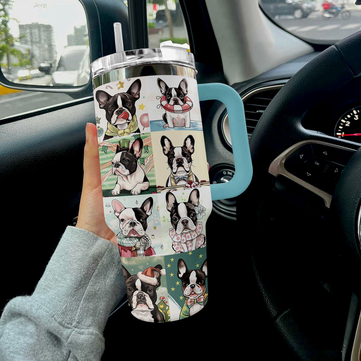 Shineful Tumbler Lovely Cute Boston Terrier