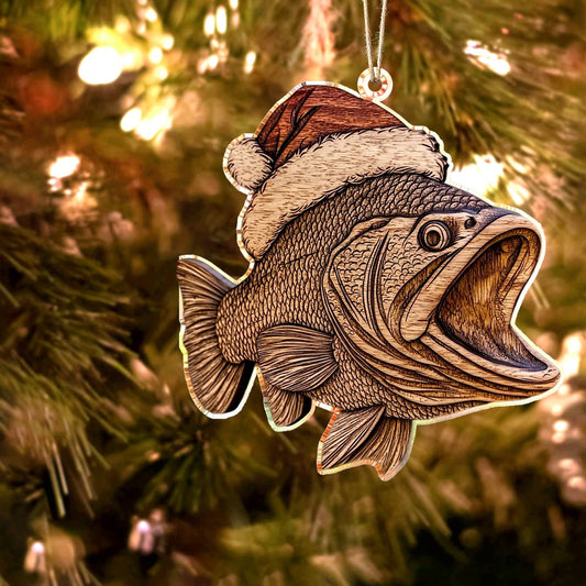 Shineful 2D Acryl Ornament Atemberaubende Bass Weihnachten 