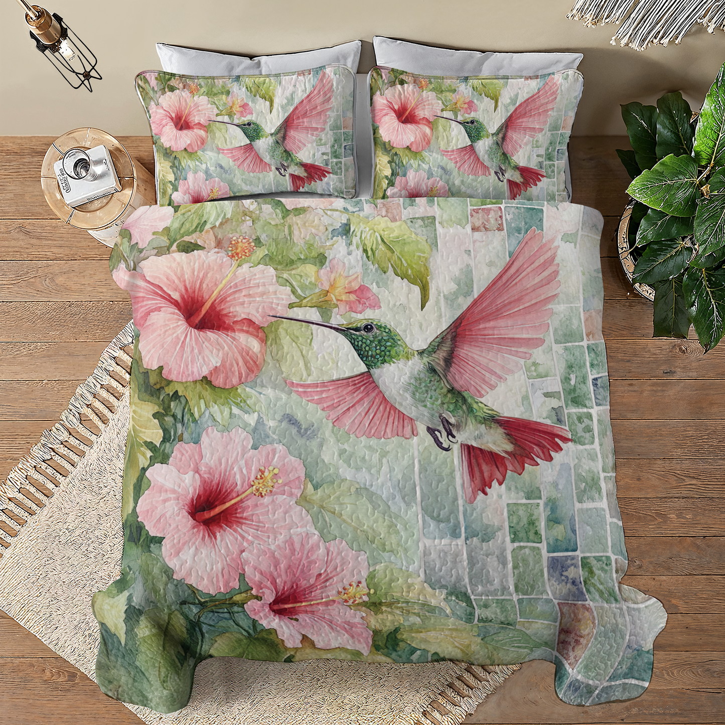 Shineful All Season Quilt 3-Piece Set Shine Hummingbird