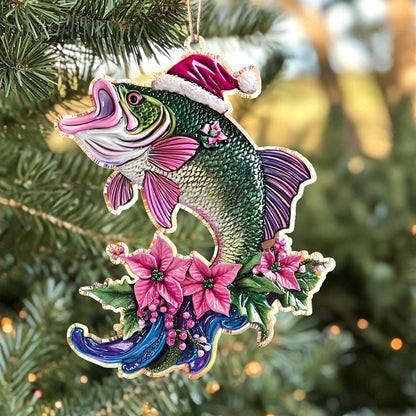 Shineful 2D Acrylic Ornament Gorgeous Largemouth Bass Christmas