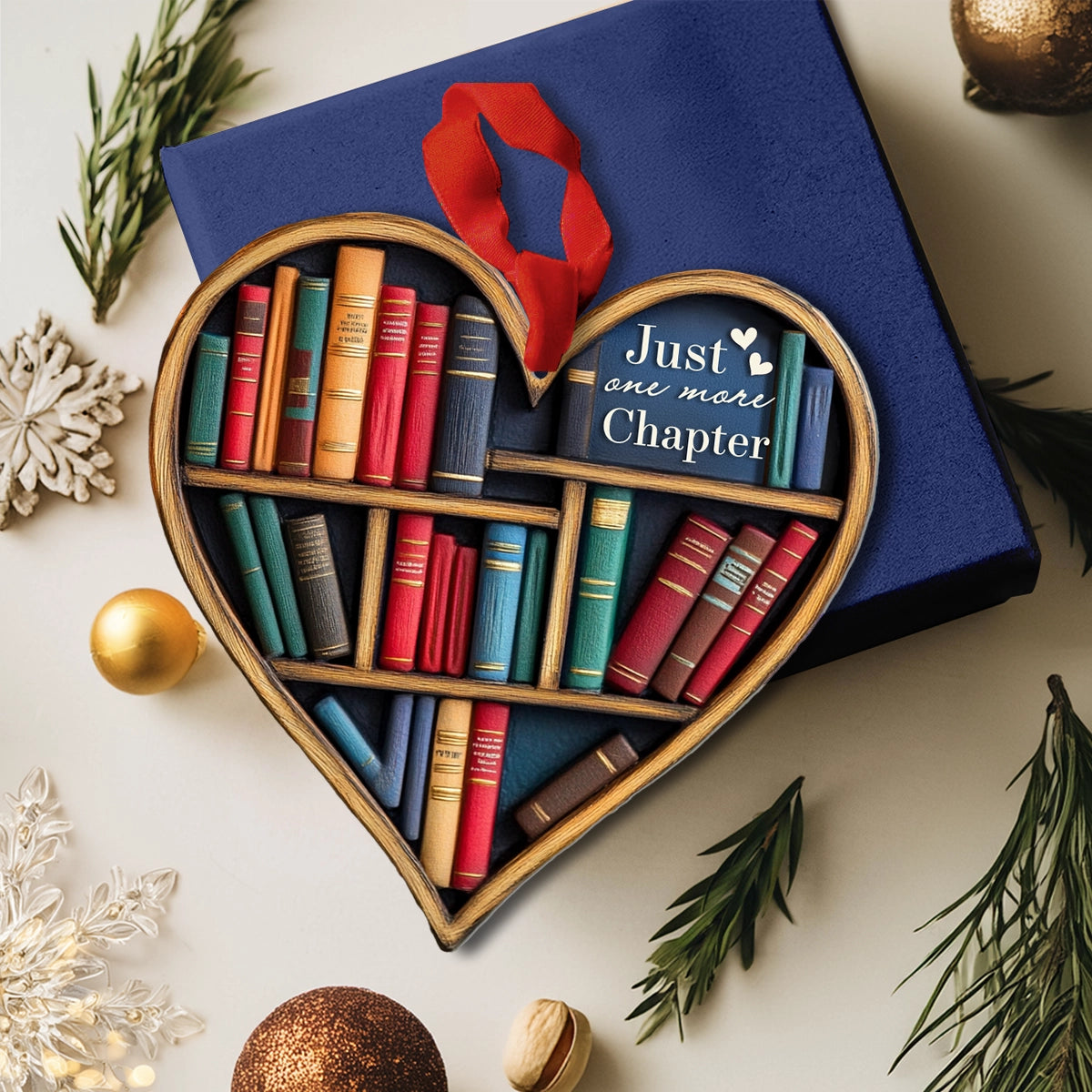 Shineful 2D Acrylic Ornament Love Reading Just One More Chapter