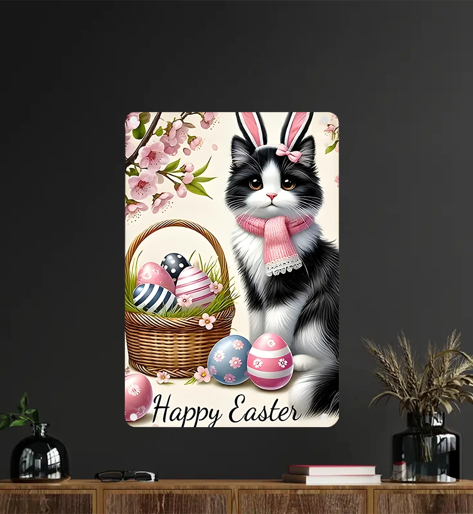 Shineful 2D Metal Sign Paws & Petals Easter