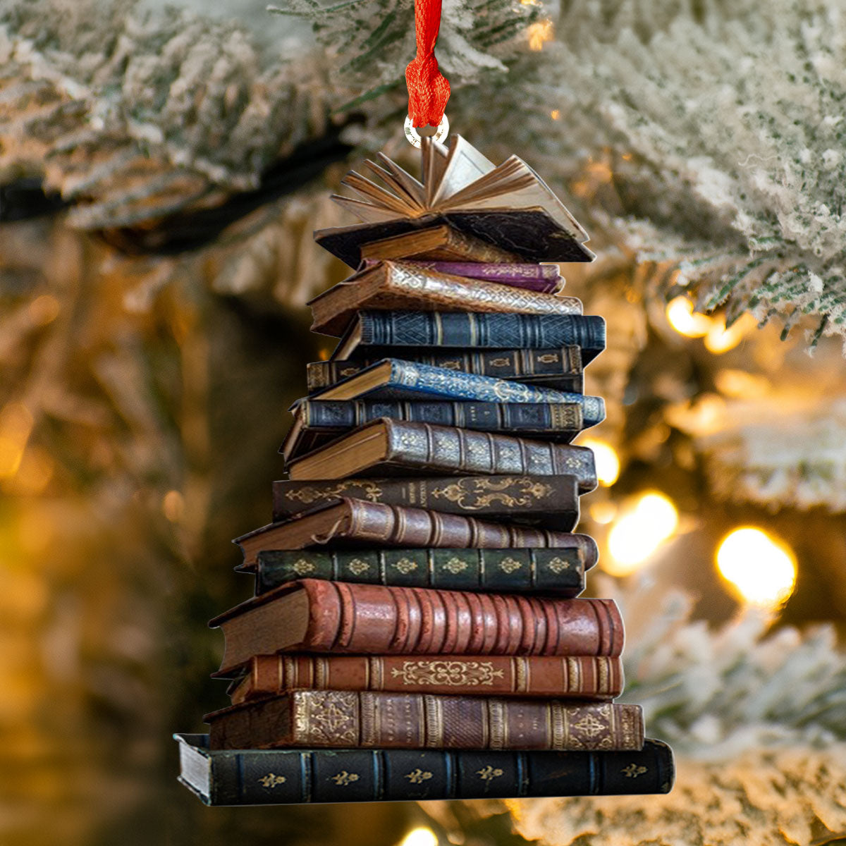 Shineful 2D Acrylic Ornament - Tower of Books