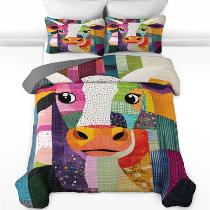 Shineful All Season Quilt 3-Piece Set Moo-velous Dreams