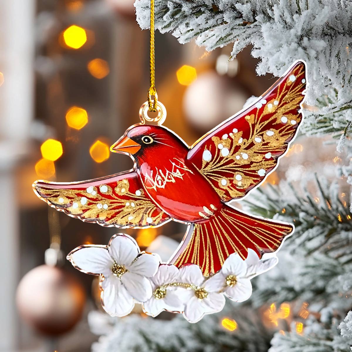 Shineful 2D Acrylic Ornament Cardinal Bliss