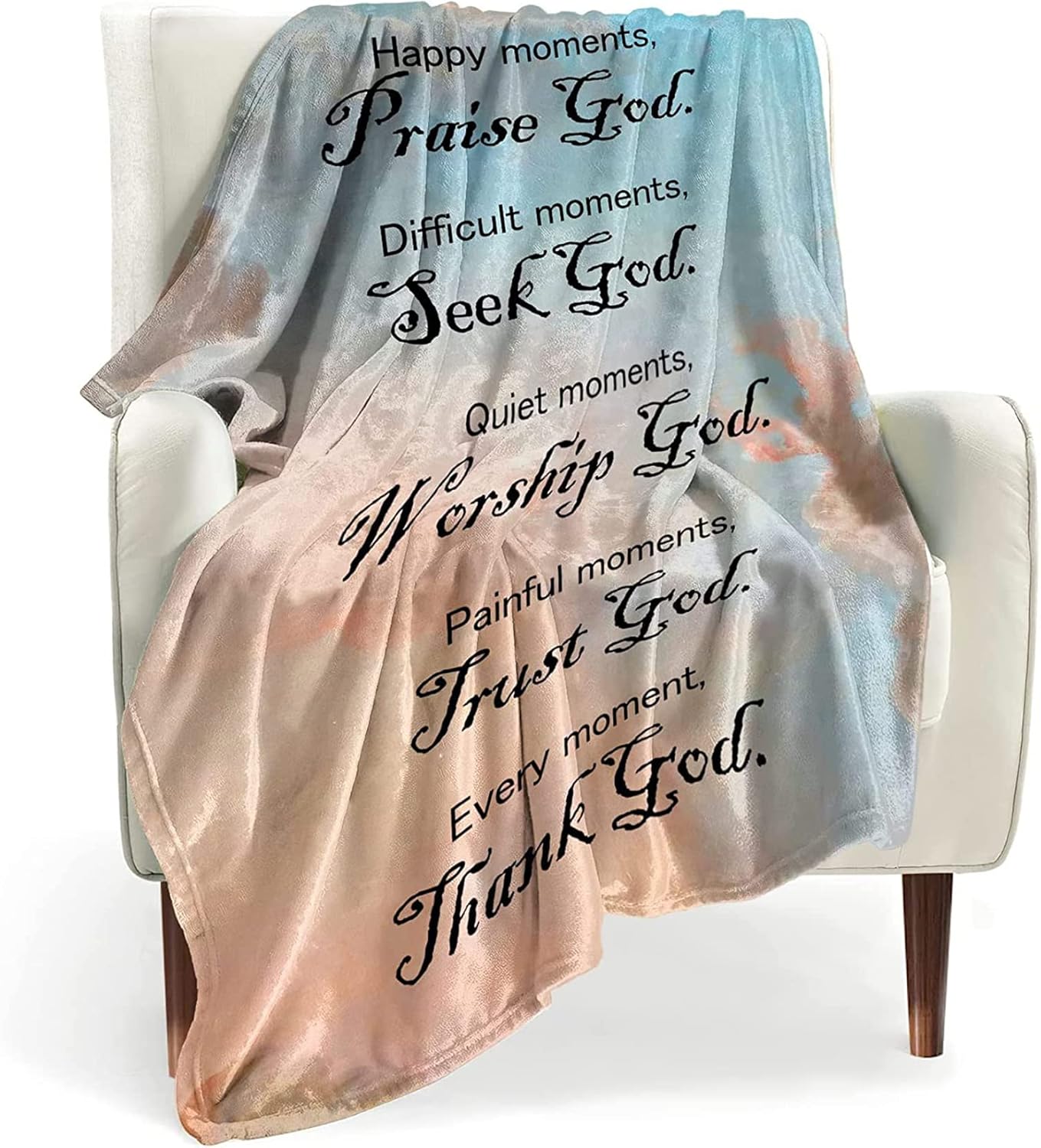 Shineful Fleece Blanket Thank God