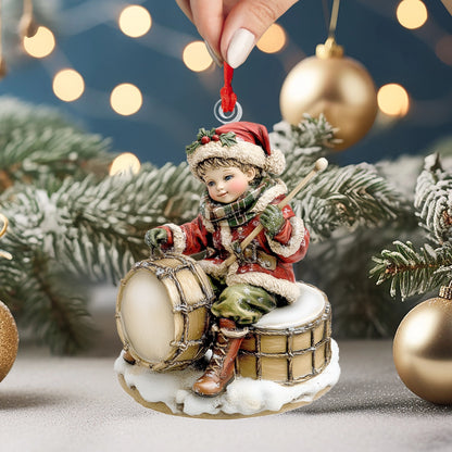 Shineful 2D Acrylic Ornament Little Drummer Joy