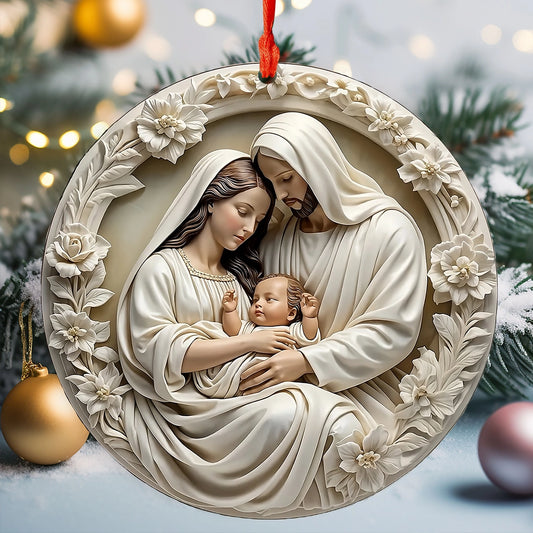 Shineful 2D Acrylic Ornament Holy Family Serenity