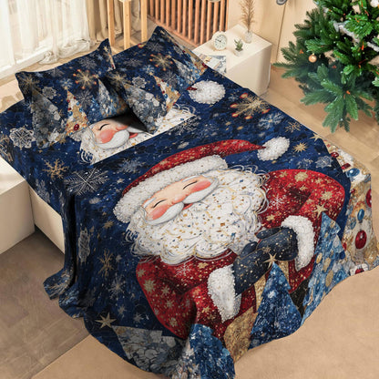 Shineful 4-Piece Bed Sheet Set Santa Dreams