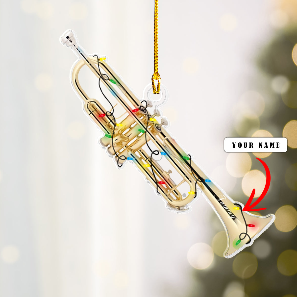 Shineful Personalized 2D Acrylic Ornament - Musician’s Christmas Collection