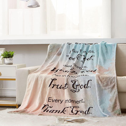 Shineful Fleece Blanket Thank God