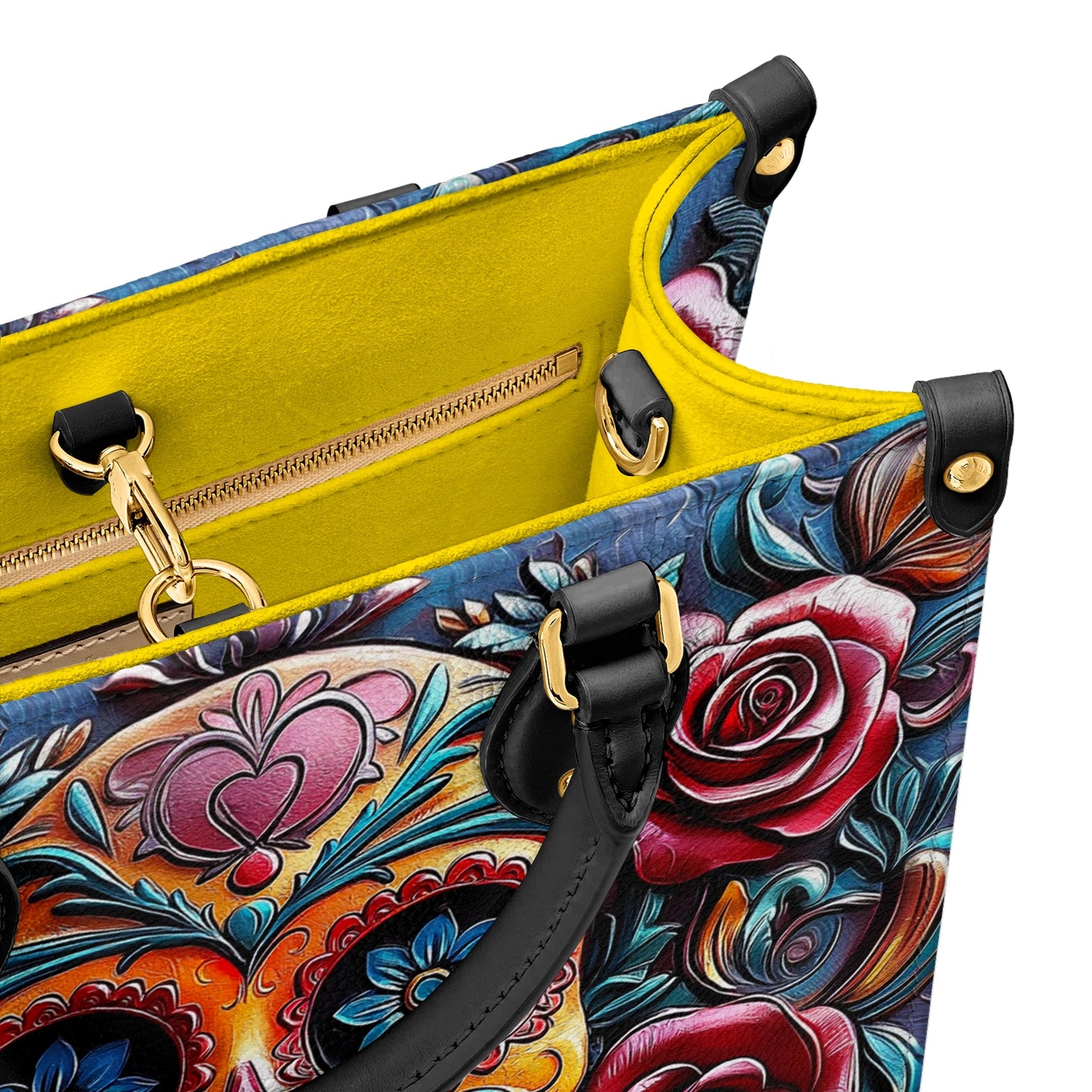 Shineful Leather Bag Vivid Skull and Roses