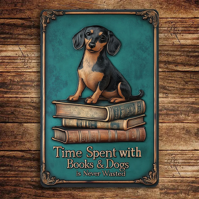 Shineful 2D Metal Sign Book Buddy