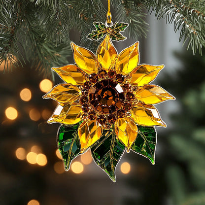 Shineful 2D Acrylic Ornament Sunflower Sunny Side Up