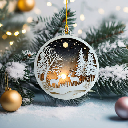 Shineful 2D Acrylic Ornament - Winter Wonderland Dee