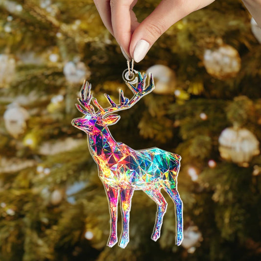 Shineful Acrylic Ornament Iridescent Deer