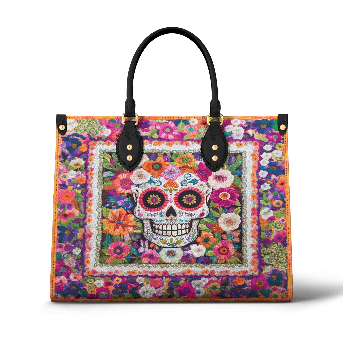 Shineful Leather Bag Day of The Dead Bloom