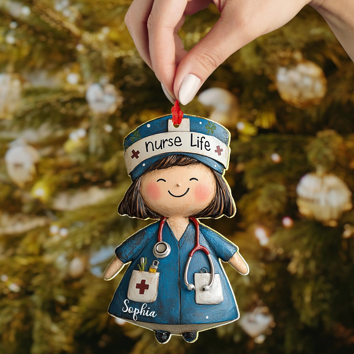 Shineful 2D Acrylic Ornament Personalized Nurse Life