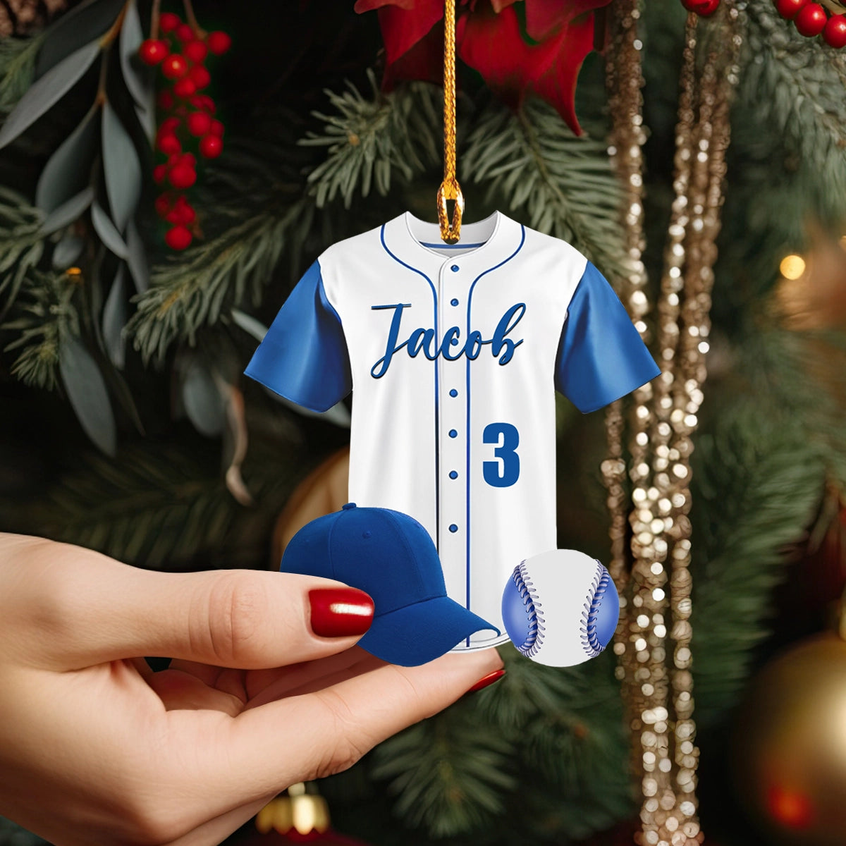 Shineful 2D Acrylic Ornament Personalized Baseball Jersey