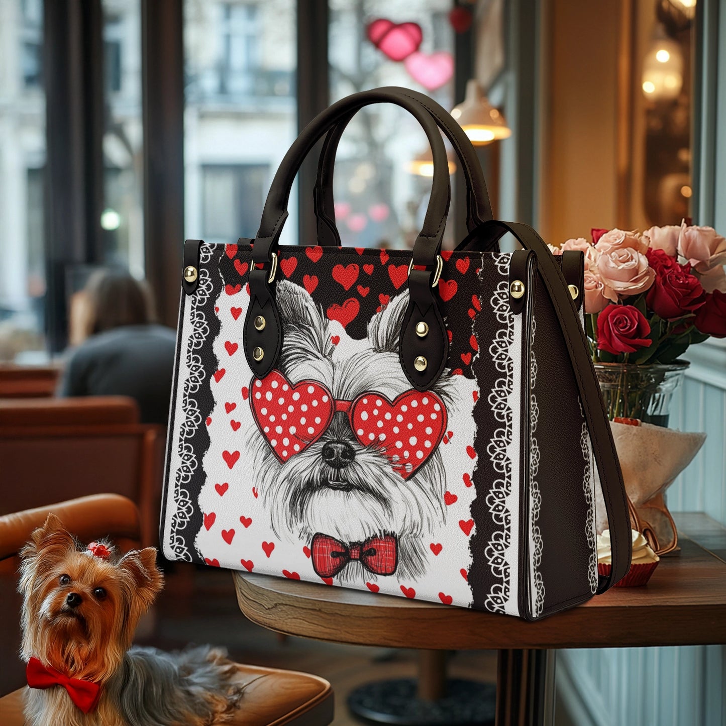 Shineful Leather Bag Yorkshire Love Paws