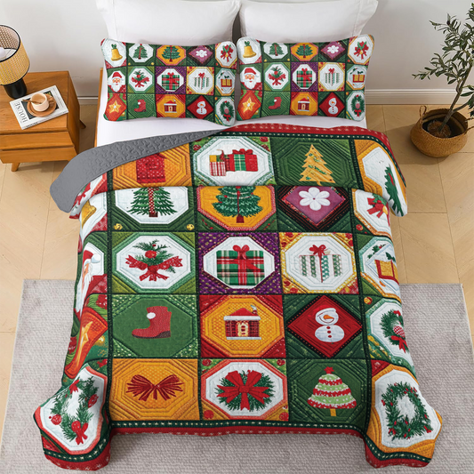 Shineful All Season Quilt 3-Piece Set - Christmas Magic