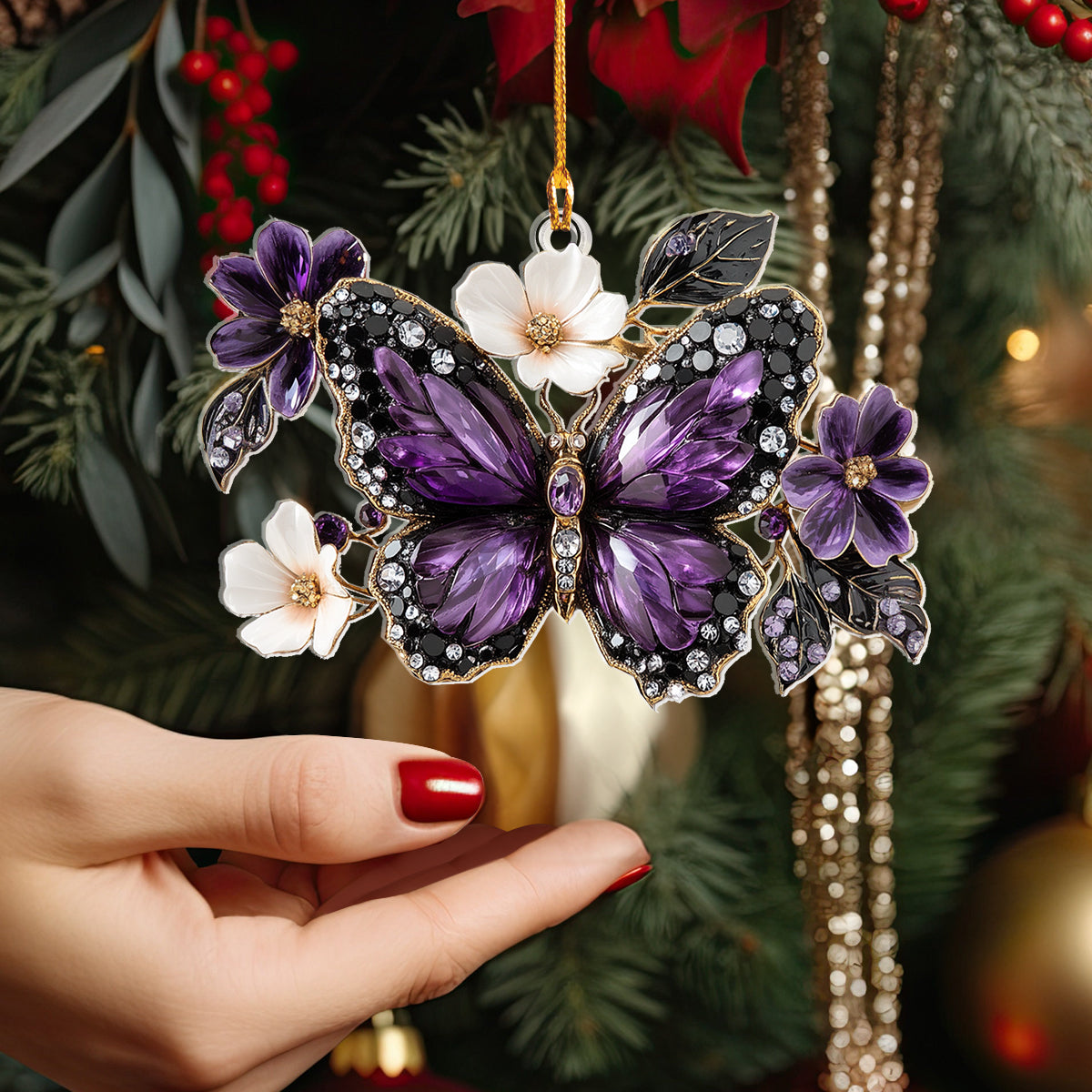 Shineful 2D Acrylic Ornament Diamond Butterfly