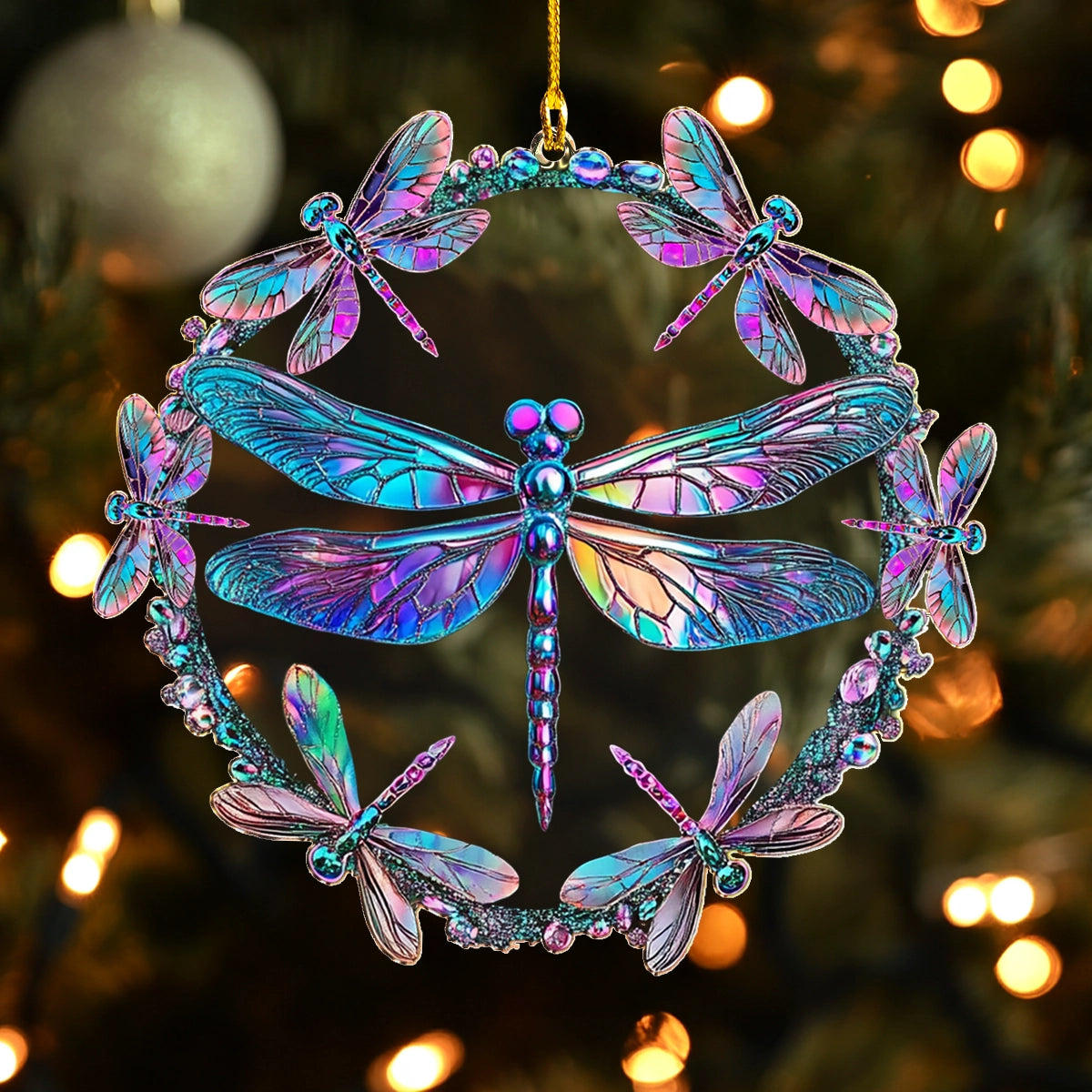 Shineful 2D Acrylic Ornament Celestial Dragonfly Harmony