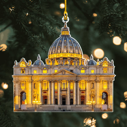 Shineful 2D Acrylic Ornament - Majestic St. Peter's Basilica