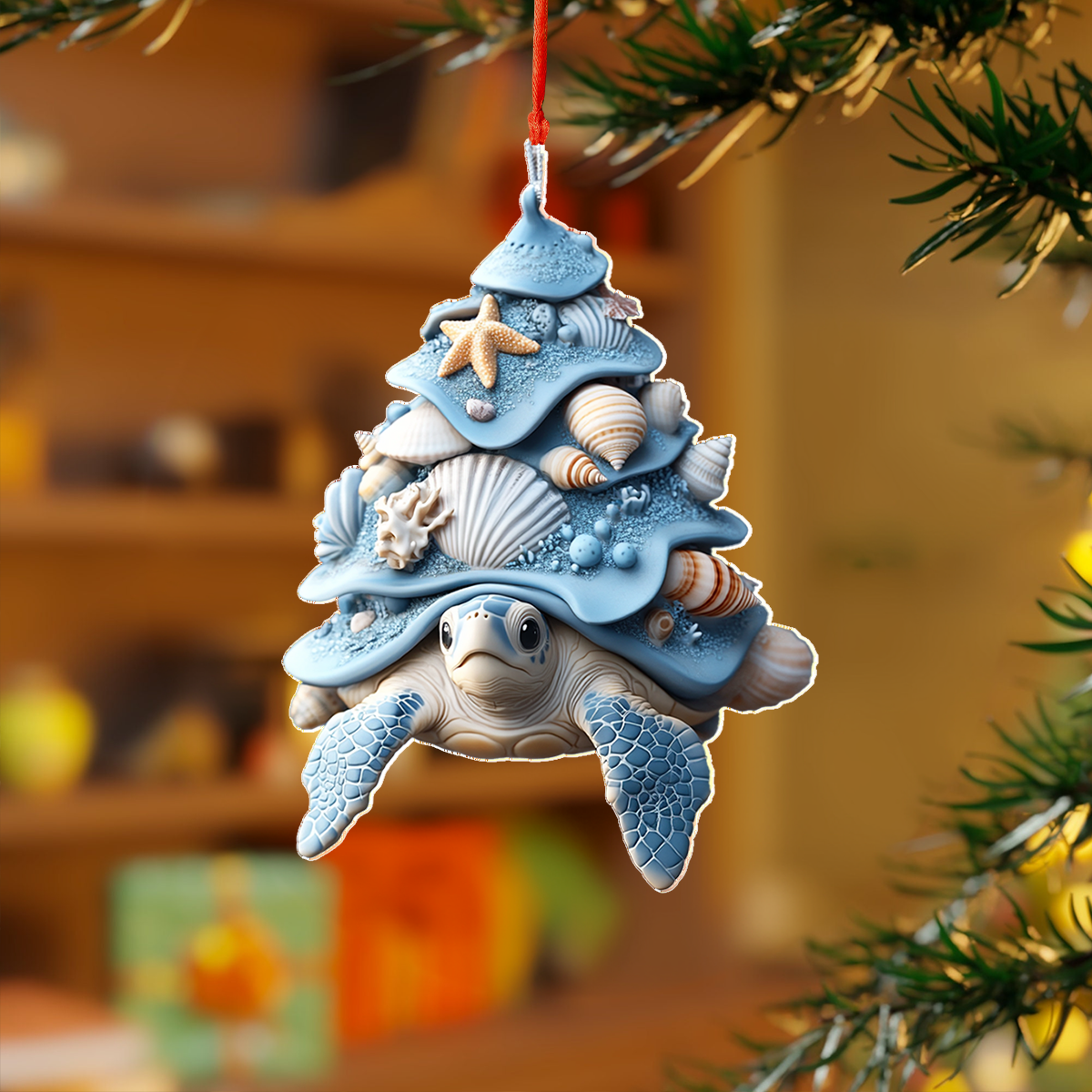 Shineful 2D Acrylic Ornament - Ocean Guardian: The Sea Turtle